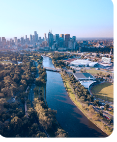 Parramatta river and skyline